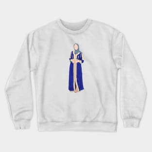 Moroccan Traditional Kaftan - Moroccan Girl - Moroccan Women - Moroccan Kaftan Crewneck Sweatshirt